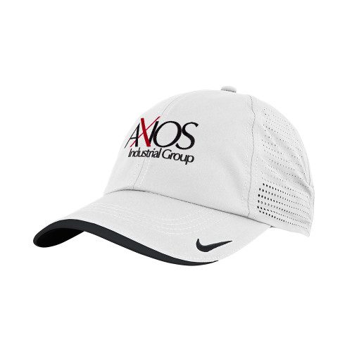  Nike White Dri Fit Perforated Hat - AXIOS Industrial Group