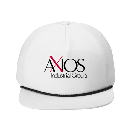  Retro White/Black Rope Cap - AXIOS Industrial Group