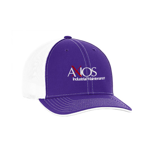  Purple and White Trucker Flexfit - AXIOS Industrial Maintenance