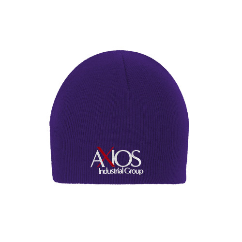  Purple Knit Beanie - AXIOS Industrial Group