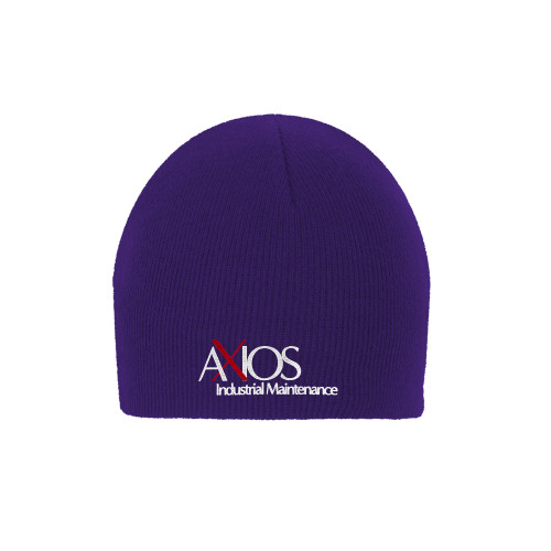  Purple Knit Beanie - AXIOS Industrial Maintenance