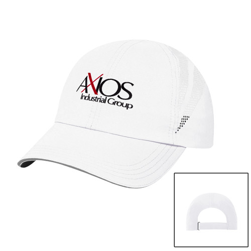  Womens White Performance Cap - AXIOS Industrial Group