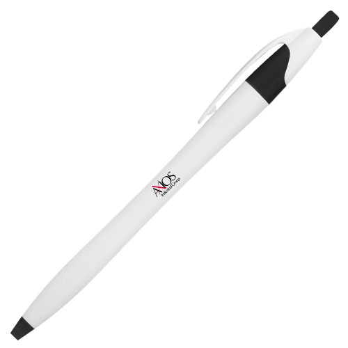  Dart White/Black Pen w/Blue Ink - AXIOS Industrial Group