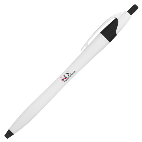  Dart White/Black Pen w/Blue Ink - AXIOS Industrial Maintenance