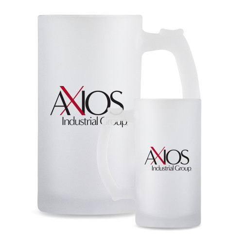  Full Color Decorative Frosted Glass Mug 16oz - AXIOS Industrial Group