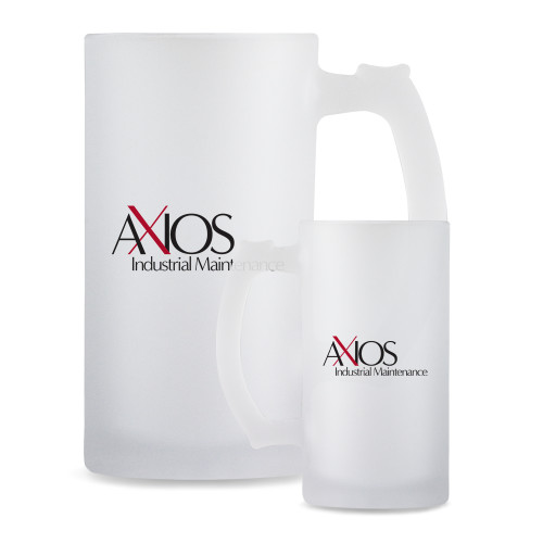  Full Color Decorative Frosted Glass Mug 16oz - AXIOS Industrial Maintenance