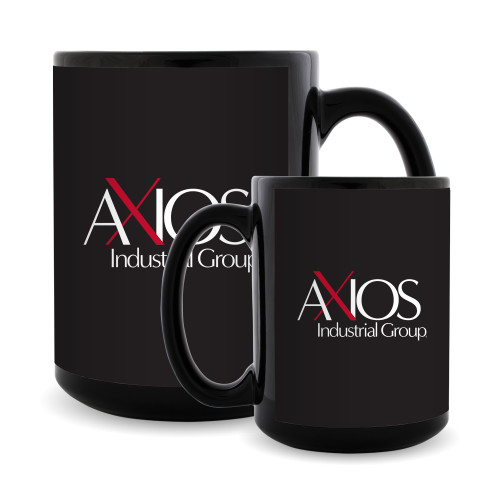  Full Color Black Mug 15oz - AXIOS Industrial Group