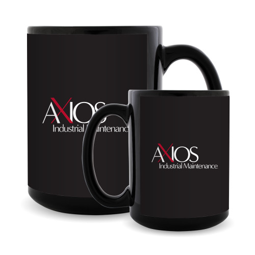  Full Color Black Mug 15oz - AXIOS Industrial Maintenance