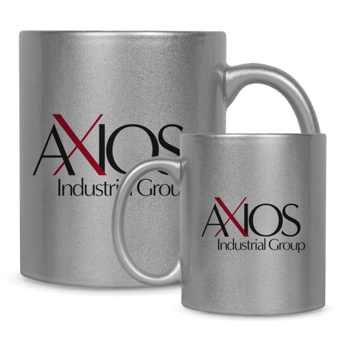  Full Color Silver Metallic Mug 11oz - AXIOS Industrial Group