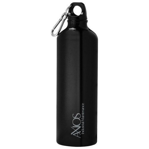  Venture Aluminum Black Bike Bottle 26oz - AXIOS Industrial Maintenance Engraved