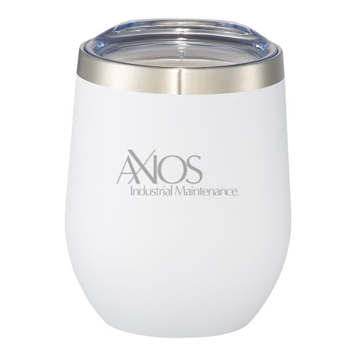  Corzo Vacuum Insulated White Cup 12oz - AXIOS Industrial Maintenance Engraved