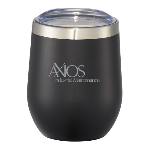  Corzo Vacuum Insulated Black Cup 12oz - AXIOS Industrial Maintenance Engraved