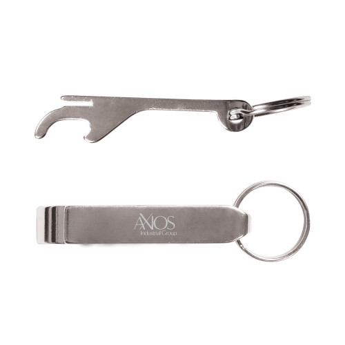  Aluminum Silver Bottle Opener - AXIOS Industrial Group Engraved