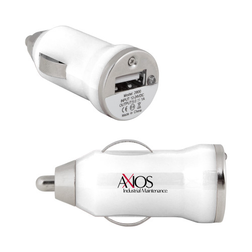  On the Go White Car Charger - AXIOS Industrial Maintenance