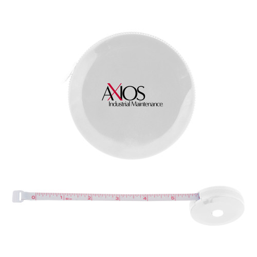  White Round Cloth 60 Inch Tape Measure - AXIOS Industrial Maintenance