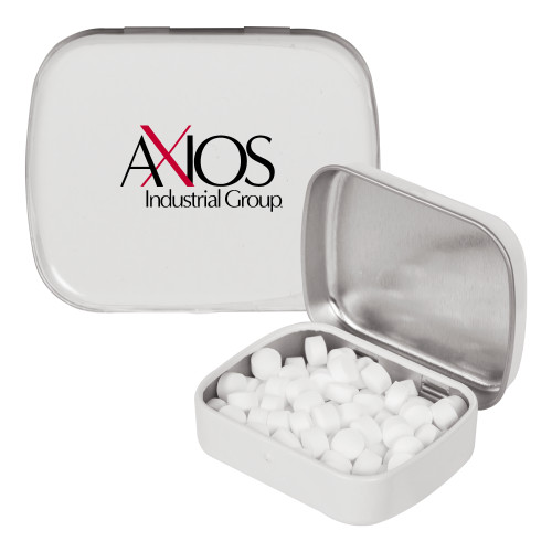  White Rectangular Peppermint Tin - AXIOS Industrial Group