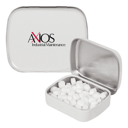  White Rectangular Peppermint Tin - AXIOS Industrial Maintenance