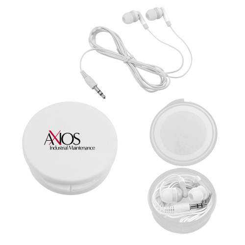  Ear Buds in White Case - AXIOS Industrial Maintenance