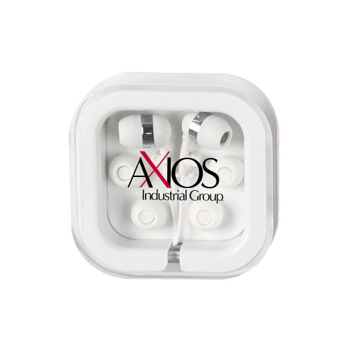  Ear Buds in Clear Square Case - AXIOS Industrial Group