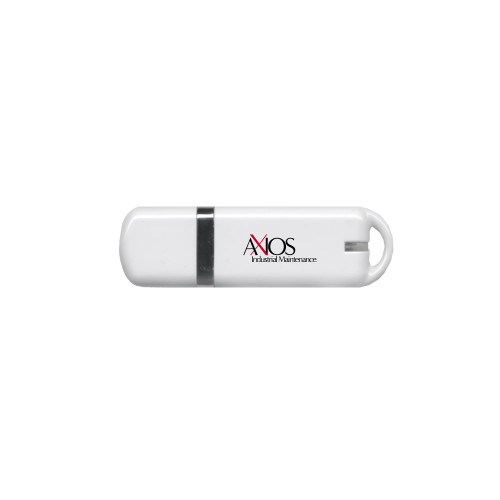  USB White Pen Drive 4G - AXIOS Industrial Maintenance