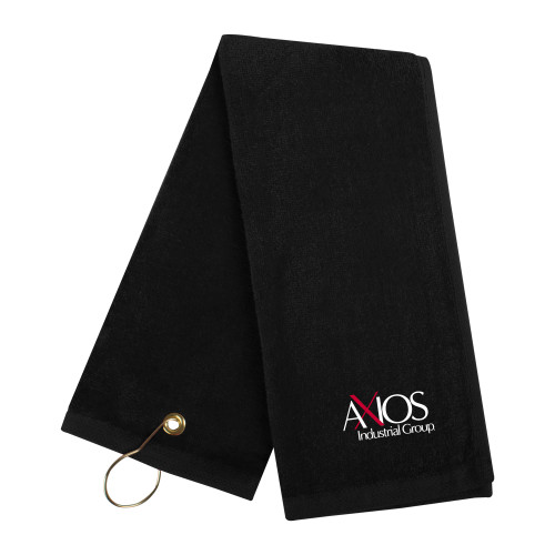  Black Golf Towel - AXIOS Industrial Group