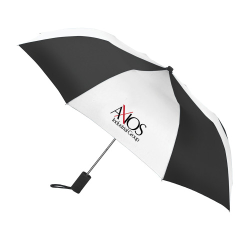  42 Inch Slim Stick Black/White Umbrella - AXIOS Industrial Group