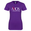 Thumbnail image for  Next Level Womens Purple Boyfriend Tee