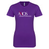 Thumbnail image for  Next Level Womens Purple Boyfriend Tee