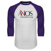 Thumbnail image for  White/Purple Raglan Baseball T Shirt
