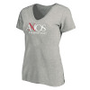 Thumbnail image for  Womens Plus Heather Grey V Neck T Shirt