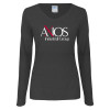 Thumbnail image for  Womens Dark Heather Long Sleeve V Neck Tee 