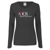 Thumbnail image for  Womens Dark Heather Long Sleeve V Neck Tee 