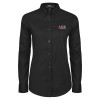Thumbnail image for  Womens Black Twill Button Down Long Sleeve 