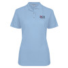 Thumbnail image for  Womens Silk Touch Light Blue Pique Polo