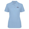 Thumbnail image for  Womens Silk Touch Light Blue Pique Polo