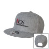 Thumbnail image for  Heather Grey Wool Blend Flat Bill Snapback Hat