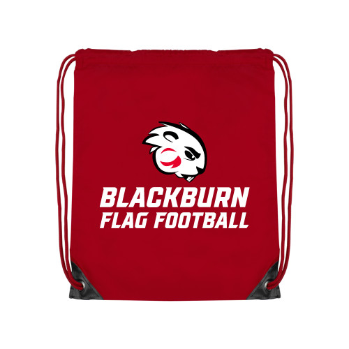  Red Drawstring Backpack - Blakcburn Flag Football