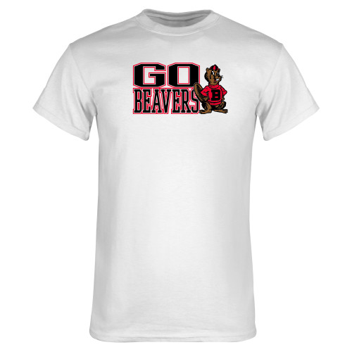  White T Shirt - Go Beavers