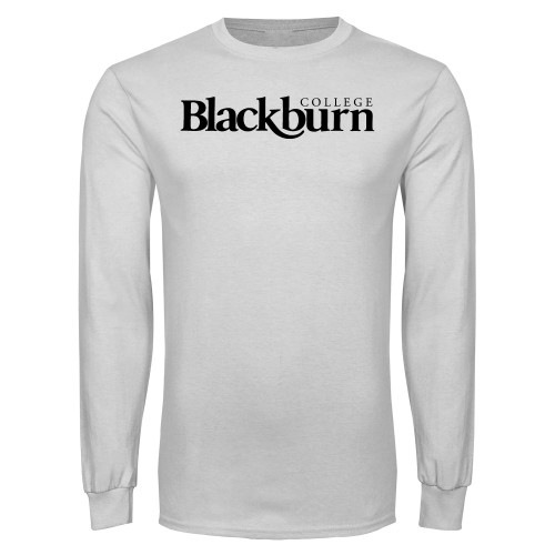  White Long Sleeve T Shirt - Blackburn College