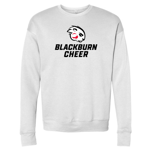  Bella + Canvas White Fleece Crew - Blakcburn Cheer
