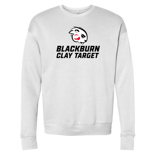  Bella + Canvas White Fleece Crew - Blakcburn Clay Target
