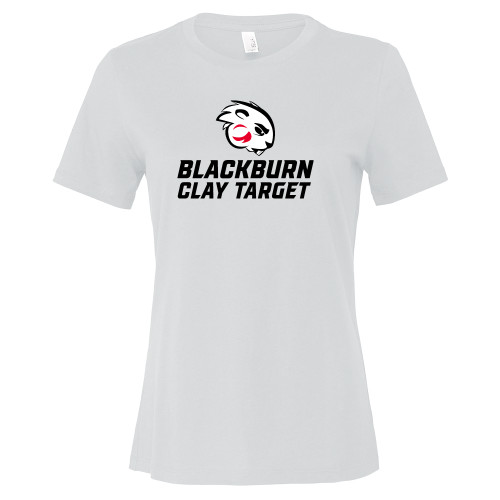  Bella + Canvas Womens White Relaxed Cotton T Shirt - Blakcburn Clay Target