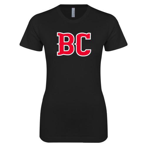  Next Level Womens Black Boyfriend Tee - BC
