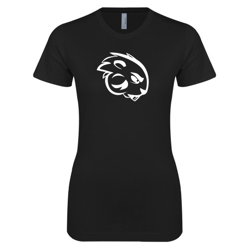  Next Level Womens Black Boyfriend Tee - Buzz