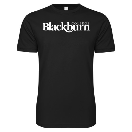  Next Level Black SoftStyle T Shirt - Blackburn College