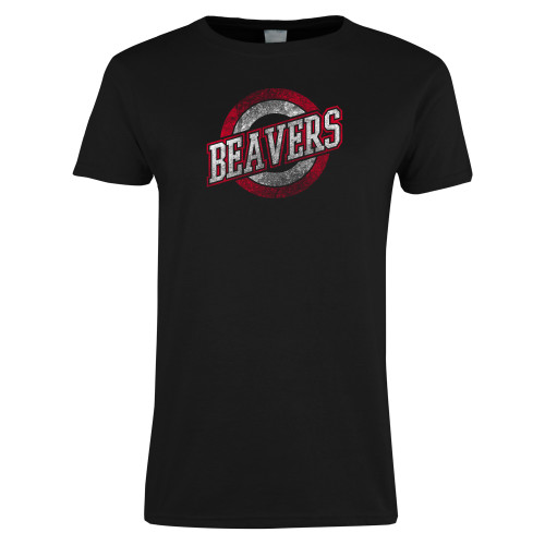  Womens Black Short Sleeve Tee - Beaver Target