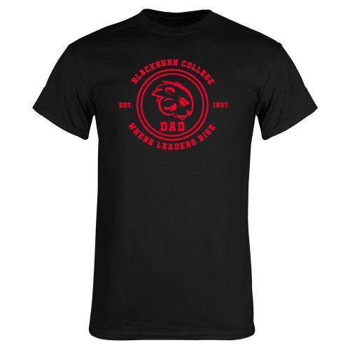  Black T Shirt - Dad Seal - Blackburn College