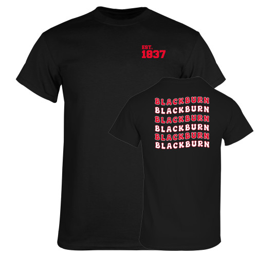  Black T Shirt - Blackburn Vintage Wave