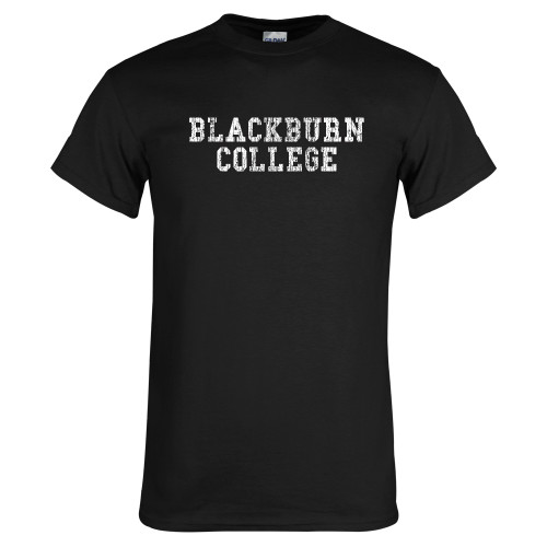  Black T Shirt - Blackburn College Collegiate Distressed