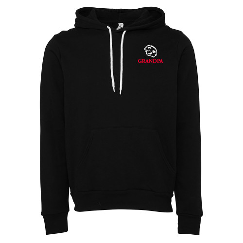  Bella + Canvas Black Fleece Hood - Grandpa with Buzz